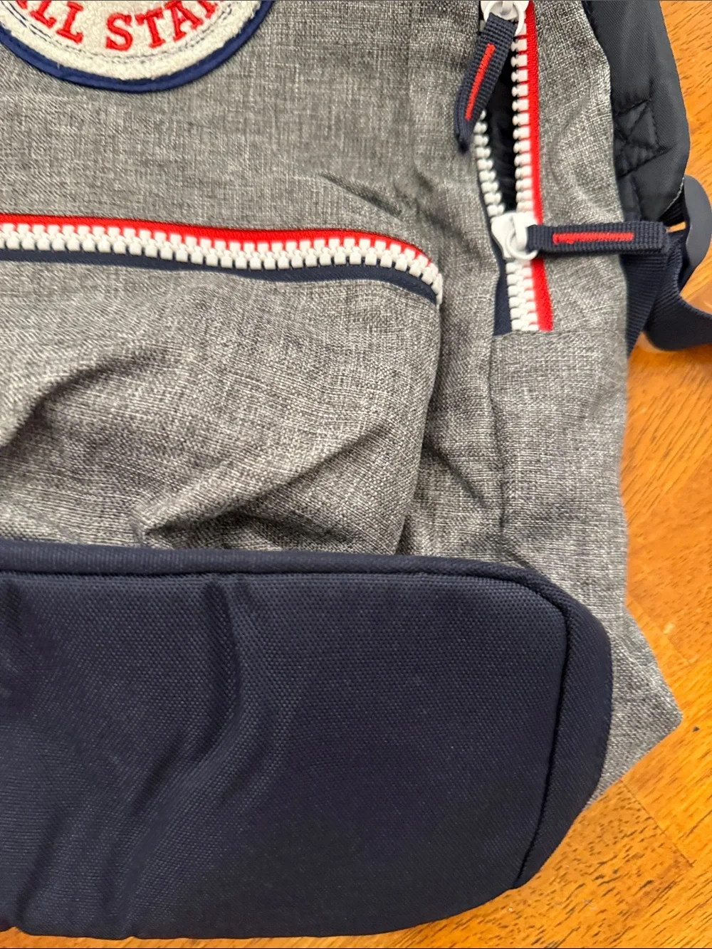 Converse Grey & Navy Men's Backpack with Red Trim